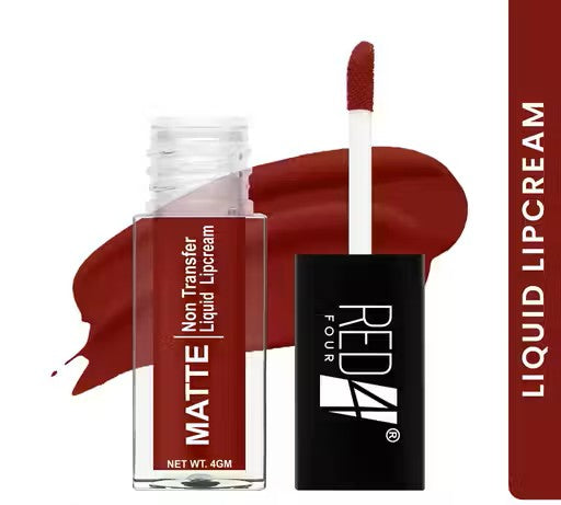 Red4 Miss Perfect Liquid Lip Cream | Non Transfer Liquid Lipstick