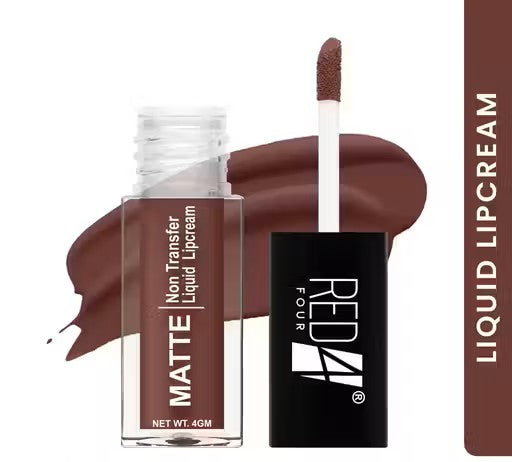 Red4 Miss Perfect Liquid Lip Cream | Non Transfer Liquid Lipstick
