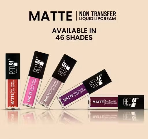 Red4 Miss Perfect Liquid Lip Cream | Non Transfer Liquid Lipstick
