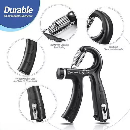 Adjustable Hand Grip Strengthener with Counter (5kg–60kg)